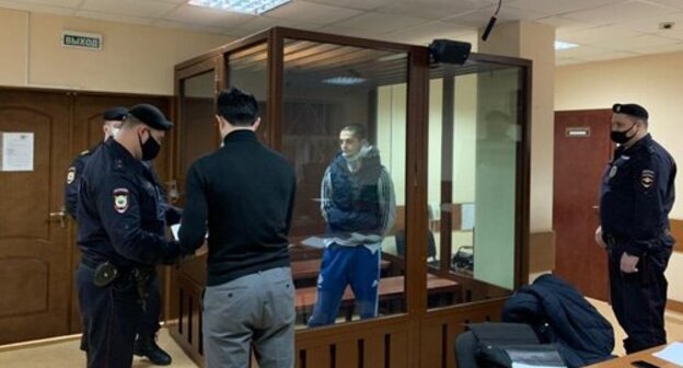 Said-Mukhammad Djumaev in a courtroom. Photo: press service of the Tverskoi Court of Moscow Said-Mukhammad Djumaev in a courtroom. Photo: press service of the Tverskoi Court of Moscow