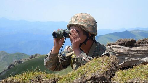 Armenian soldier at the border. Photo: press service of the Ministry of Defence of Armenia Armenian soldier at the border. Photo: press service of the Ministry of Defence of Armenia