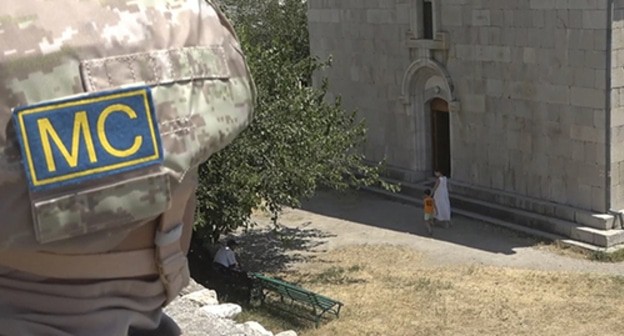 Pilgrims visiting a monastery in Nagorno-Karabakh are accompanied by peacekeepers. Photo mil.ru/russian_peacekeeping_forces/news/more.htm?id=12371357@egNews Pilgrims visiting a monastery in Nagorno-Karabakh are accompanied by peacekeepers. Photo mil.ru/russian_peacekeeping_forces/news/more.htm?id=12371357@egNews