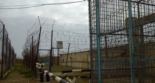 Prison. Screenshot of a video by the "Caucasian Knot" Prison. Screenshot of a video by the "Caucasian Knot"