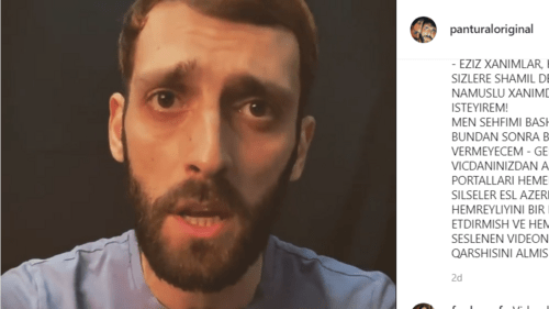 Screenshot of the apology video by the blogger Pantural https://www.instagram.com/p/CRO5BGVH9MO/ Screenshot of the apology video by the blogger Pantural https://www.instagram.com/p/CRO5BGVH9MO/