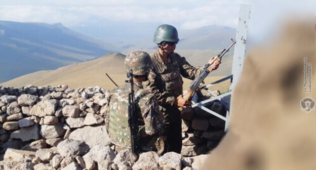 Armenian serviceman at combat positions. Photo: press service of the Ministry of Defence of Armenia Armenian serviceman at combat positions. Photo: press service of the Ministry of Defence of Armenia