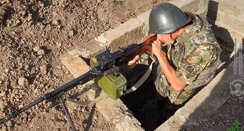 Serviceman of the Armenian Army. Photo: official website of the Ministry of Defence of Armenia, http://mil.am/hy/news/9670 Serviceman of the Armenian Army. Photo: official website of the Ministry of Defence of Armenia, http://mil.am/hy/news/9670