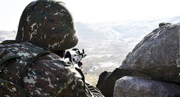 An Armenian soldier. Photo by the press service of the Armenian Ministry of Defence https://mil.am/hy/news/9710 An Armenian soldier. Photo by the press service of the Armenian Ministry of Defence https://mil.am/hy/news/9710