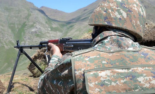 An Armenian soldier. Photo by the press service of the Armenian Ministry of Defence An Armenian soldier. Photo by the press service of the Armenian Ministry of Defence
