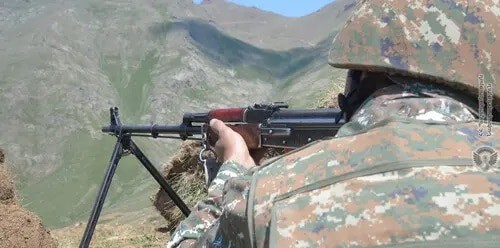 Serviceman of the Armenian Army in the conflict zone. Photo: Ministry of Defence of Armenia, http://mil.am Serviceman of the Armenian Army in the conflict zone. Photo: Ministry of Defence of Armenia, http://mil.am