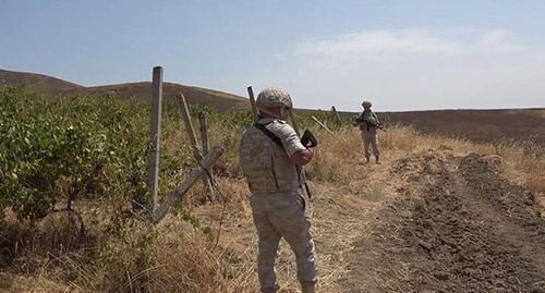 Russian peacekeepers guard grape pickers in Nagorno-Karabakh. Photo from the official website of the Ministry of Defence of the Russian Federation https://mil.ru/images/upload/2019/uivrebvubgerogbvorwugbvw3.JPG Russian peacekeepers guard grape pickers in Nagorno-Karabakh. Photo from the official website of the Ministry of Defence of the Russian Federation https://mil.ru/images/upload/2019/uivrebvubgerogbvorwugbvw3.JPG