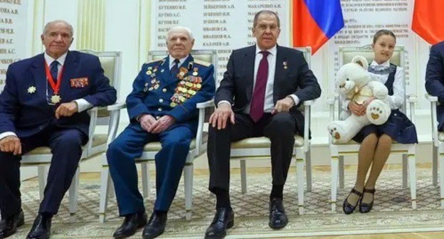 Sergey Lavrov at a meeting with war veterans in Volgograd, August 30, 2021. Photo: press service of the Ministry of Foreign Affairs of the Russian Federation Sergey Lavrov at a meeting with war veterans in Volgograd, August 30, 2021. Photo: press service of the Ministry of Foreign Affairs of the Russian Federation