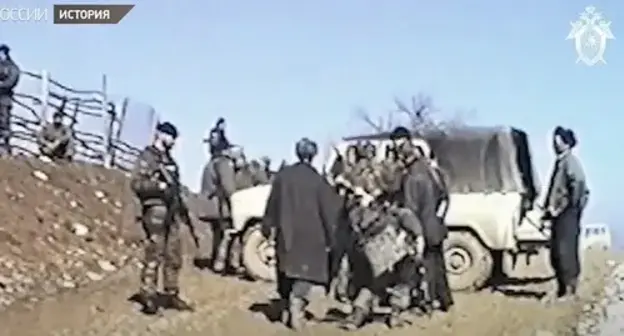 The military at the venue of battle between the Pskov paratroopers with militants. Screenshot from a video posted by the Investigative Committee of Russia: http://www.youtube.com/watch?v=AVk0aUlyoTA The military at the venue of battle between the Pskov paratroopers with militants. Screenshot from a video posted by the Investigative Committee of Russia: http://www.youtube.com/watch?v=AVk0aUlyoTA