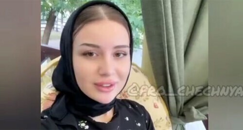 Screenshot of Khalimat Taramova's video appeal https://www.instagram.com/p/CTZ2teDi3Jg/ Screenshot of Khalimat Taramova's video appeal https://www.instagram.com/p/CTZ2teDi3Jg/