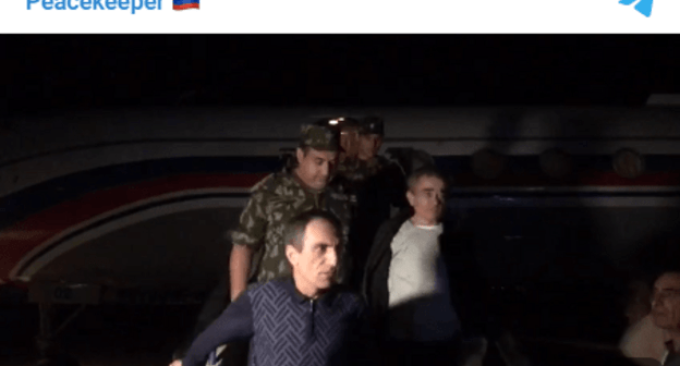 Screenshot of the video posted on the Telegram channel of the Russian peacekeeping forces in Nagorno-Karabakh https://t.me/RUS_peacekeeper/847 Screenshot of the video posted on the Telegram channel of the Russian peacekeeping forces in Nagorno-Karabakh https://t.me/RUS_peacekeeper/847