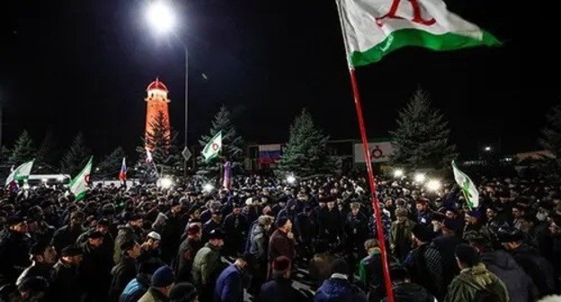 Protest rally in Magas, October 2018. Photo: REUTERS/Maxim Shemetov Protest rally in Magas, October 2018. Photo: REUTERS/Maxim Shemetov