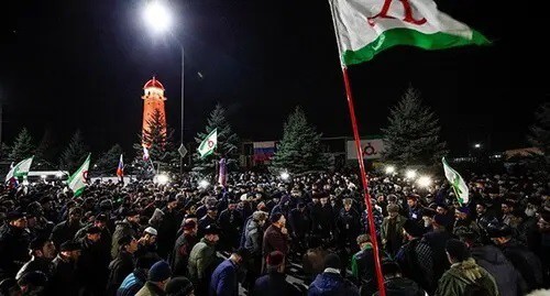 Protest rally in Magas, October 2018. Photo: REUTERS/Maxim Shemetov Protest rally in Magas, October 2018. Photo: REUTERS/Maxim Shemetov
