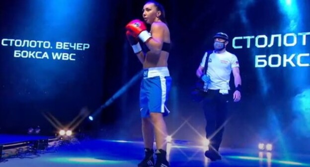 Angelina Semyonova. Screenshot of the video on the YouTube channel of the Russian Boxing Federation https://www.youtube.com/watch?v=k4P6IAdUv2k Angelina Semyonova. Screenshot of the video on the YouTube channel of the Russian Boxing Federation https://www.youtube.com/watch?v=k4P6IAdUv2k