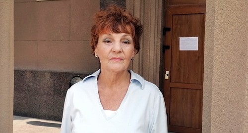 Galina Tikhenko at a court building. Photo by Tatiana Filimonova for the Caucasian Knot Galina Tikhenko at a court building. Photo by Tatiana Filimonova for the Caucasian Knot