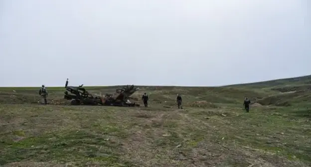 Search activities in the combat zone in Nagorno-Karabakh. Photo: press service of the Emergency Service of Nagorno-Karabakh Search activities in the combat zone in Nagorno-Karabakh. Photo: press service of the Emergency Service of Nagorno-Karabakh