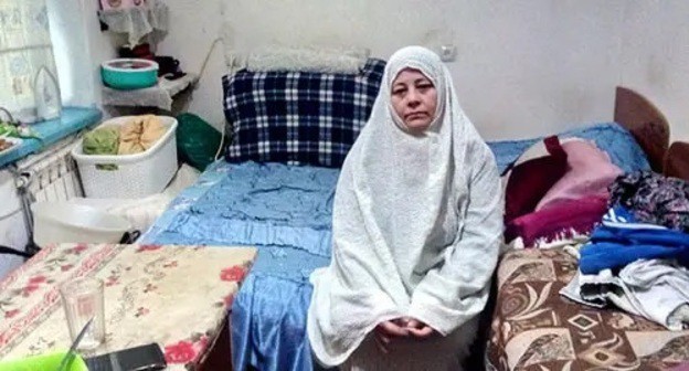 Lara Khadjmukhamad in a room of the "Terek" Sanatorium in Nalchik, October 10, 2021. Photo by Lyudmila Maratova for the Caucasian Knot Lara Khadjmukhamad in a room of the "Terek" Sanatorium in Nalchik, October 10, 2021. Photo by Lyudmila Maratova for the Caucasian Knot