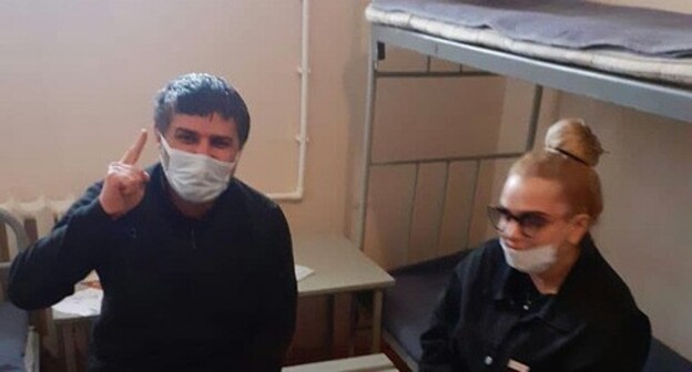 Salim Khalitov and Uma Askerkhanova in the special detention facility. Photo courtesy of Uma Askerkhanova for the "Caucasian Knot" Salim Khalitov and Uma Askerkhanova in the special detention facility. Photo courtesy of Uma Askerkhanova for the "Caucasian Knot"