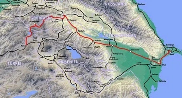 Tbilisi-Gyumri-Kars railway. Photo: Maximilian Dörrbecker (Chumwa) https://ru.wikipedia.org/ Tbilisi-Gyumri-Kars railway. Photo: Maximilian Dörrbecker (Chumwa) https://ru.wikipedia.org/