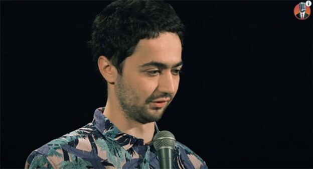 Idrak Mirzalizade. Screenshot:'Stand-Up Club #1', https://www.youtube.com/watch?v=gj6a5A1eoKE Idrak Mirzalizade. Screenshot:'Stand-Up Club #1', https://www.youtube.com/watch?v=gj6a5A1eoKE