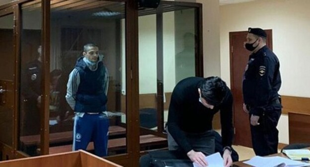 Said-Mukhammad Djumaev (on the right) in the courtroom. Photo by the press service of the Moscow Presnensky District Court Said-Mukhammad Djumaev (on the right) in the courtroom. Photo by the press service of the Moscow Presnensky District Court