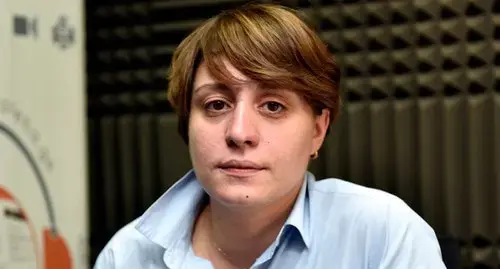 Elene Khoshtariya, leader of the "Droa" Party. Screenshot: RFE/RL, https://www.radiotavisupleba.ge/a/interview-with-elene-khoshtaria/28764104.html Elene Khoshtariya, leader of the "Droa" Party. Screenshot: RFE/RL, https://www.radiotavisupleba.ge/a/interview-with-elene-khoshtaria/28764104.html
