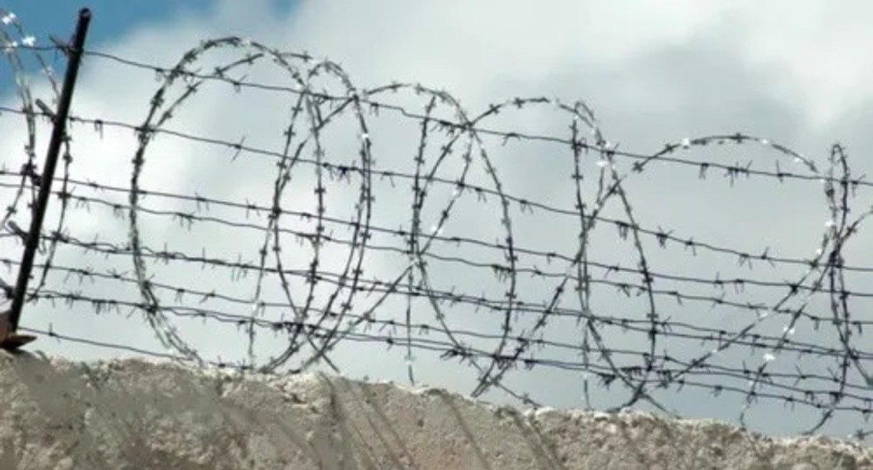 Barbed wire. Photo: Elena Sineok / Yuga.ru Barbed wire. Photo: Elena Sineok / Yuga.ru