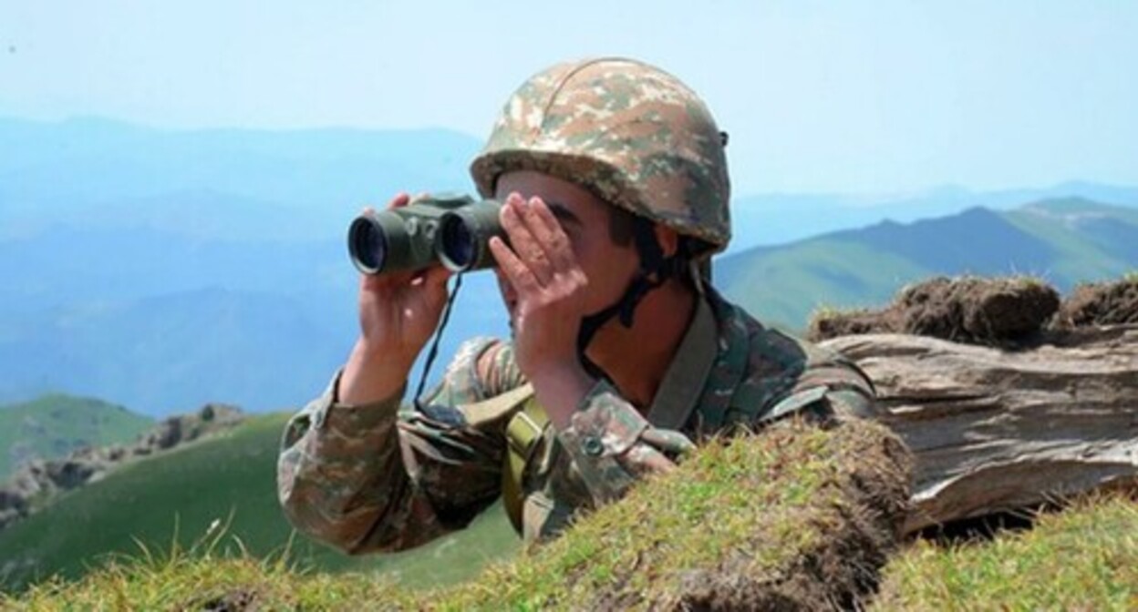 An Armenian soldier. Photo by the press service of the Armenian Ministry of Defence An Armenian soldier. Photo by the press service of the Armenian Ministry of Defence