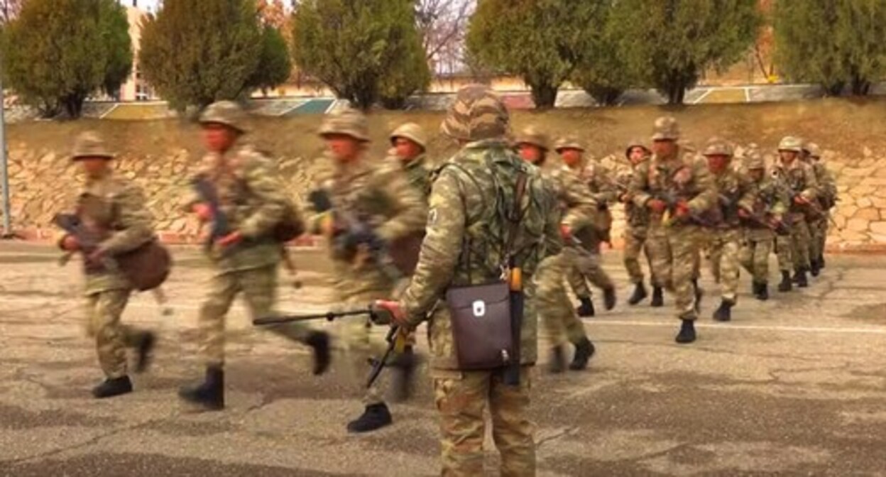 Azerbaijan's Nakhchivan garrison troops. Photo by the press service of the Azerbaijani Ministry of Defence https://www.youtube.com/watch?v=knypkdUOI54&t=19s Azerbaijan's Nakhchivan garrison troops. Photo by the press service of the Azerbaijani Ministry of Defence https://www.youtube.com/watch?v=knypkdUOI54&t=19s