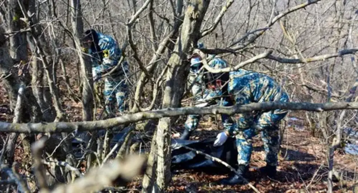 Search team of the State Emergency Service of Nagorno-Karabakh. Screenshot of a post on the Facebook page, https://www.facebook.com/RescueServiceOfTheNKR Search team of the State Emergency Service of Nagorno-Karabakh. Screenshot of a post on the Facebook page, https://www.facebook.com/RescueServiceOfTheNKR