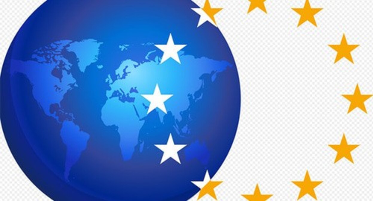 Logo of the EU diplomatic mission. Photo: File:EU diplomatic missions.svg: Ssolbergj https://ru.wikipedia.org/ Logo of the EU diplomatic mission. Photo: File:EU diplomatic missions.svg: Ssolbergj https://ru.wikipedia.org/