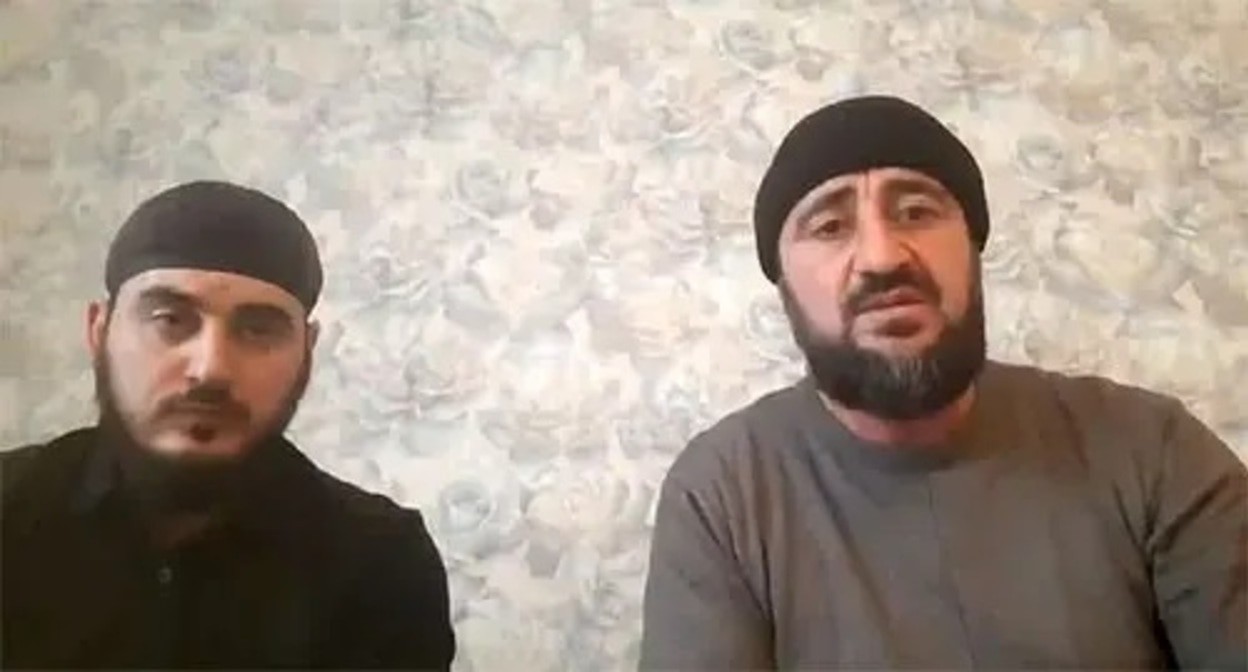Video appeal of brothers to Khasan Khalitov. Screenshot: https://www.instagram.com/p/CXBg6BTMIo6/ Video appeal of brothers to Khasan Khalitov. Screenshot: https://www.instagram.com/p/CXBg6BTMIo6/