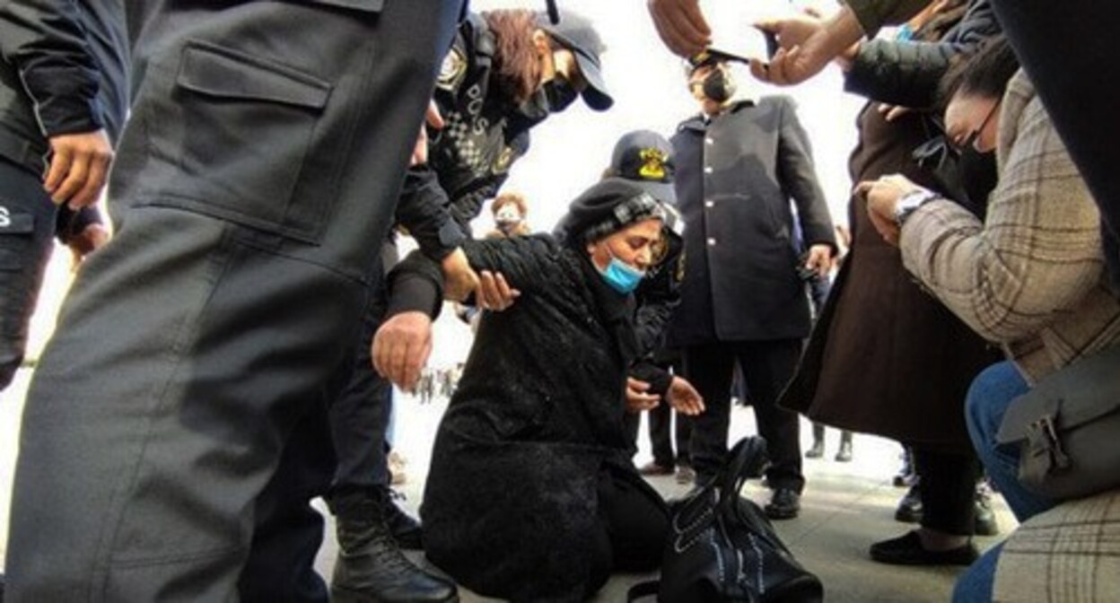 Rally of those convicted in the "Terter case" in Baku. Screenshot: https://minval.az/news/124190177 Rally of those convicted in the "Terter case" in Baku. Screenshot: https://minval.az/news/124190177