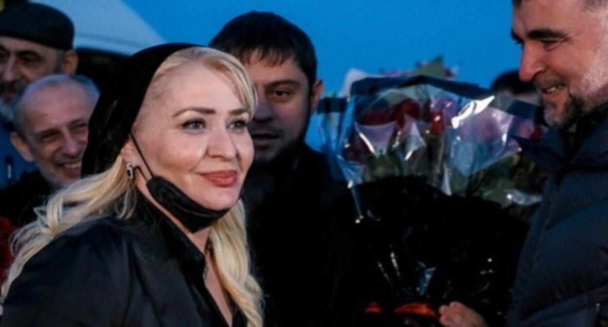 The welcoming ceremony at the Grozny Airport of Rubati Mitsaeva on December 14, 2021. Photo by Shamil Maziev / "Grozny Inform" news agency The welcoming ceremony at the Grozny Airport of Rubati Mitsaeva on December 14, 2021. Photo by Shamil Maziev / "Grozny Inform" news agency