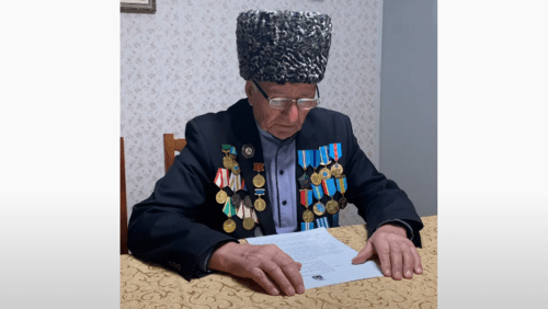 Salman Geroev's appeal to the Russian president in support of Ingush activists. Screenshot of the video https://www.youtube.com/watch?v=W08tZLfY9Mw Salman Geroev's appeal to the Russian president in support of Ingush activists. Screenshot of the video https://www.youtube.com/watch?v=W08tZLfY9Mw
