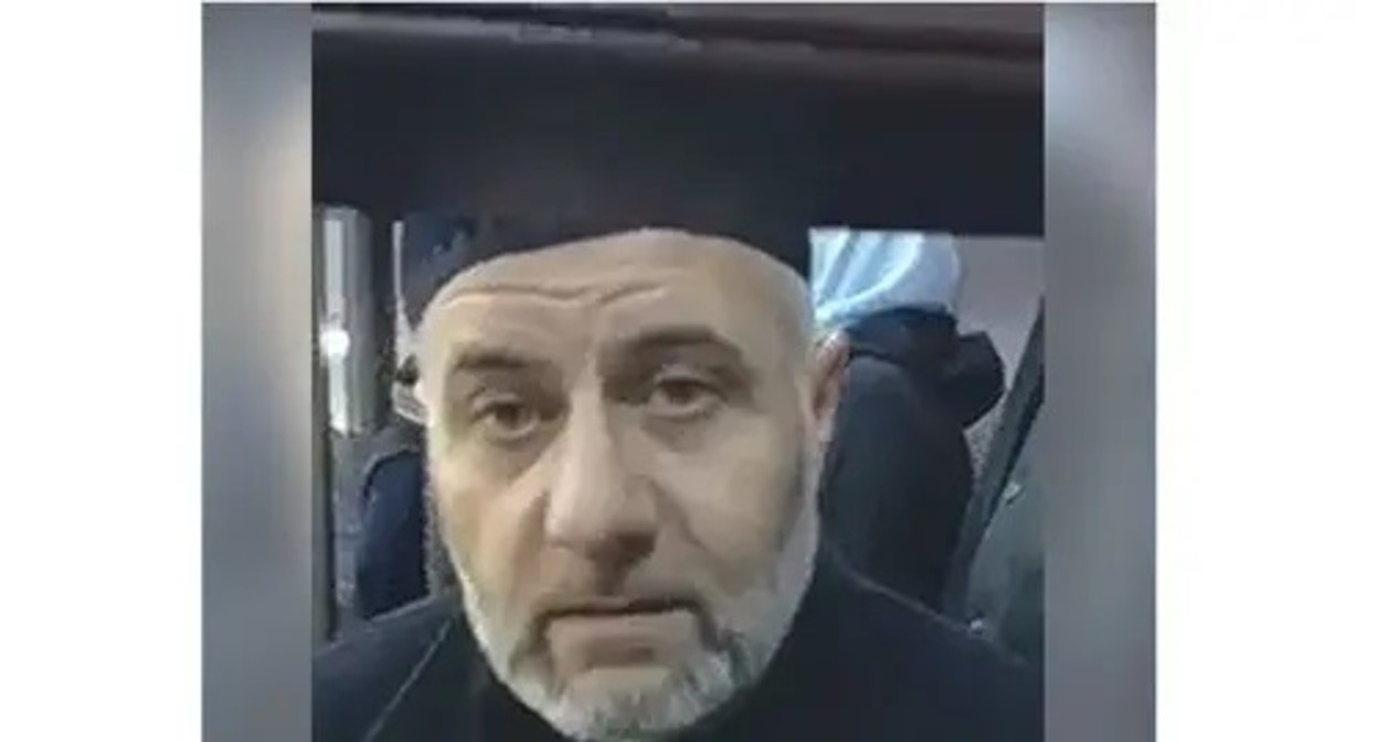 Barakh Chemurziev, convicted together with six other leaders of the protest in Magas, in a courtroom. Screenshot: https://t.me/fortangaorg/10748 Barakh Chemurziev, convicted together with six other leaders of the protest in Magas, in a courtroom. Screenshot: https://t.me/fortangaorg/10748
