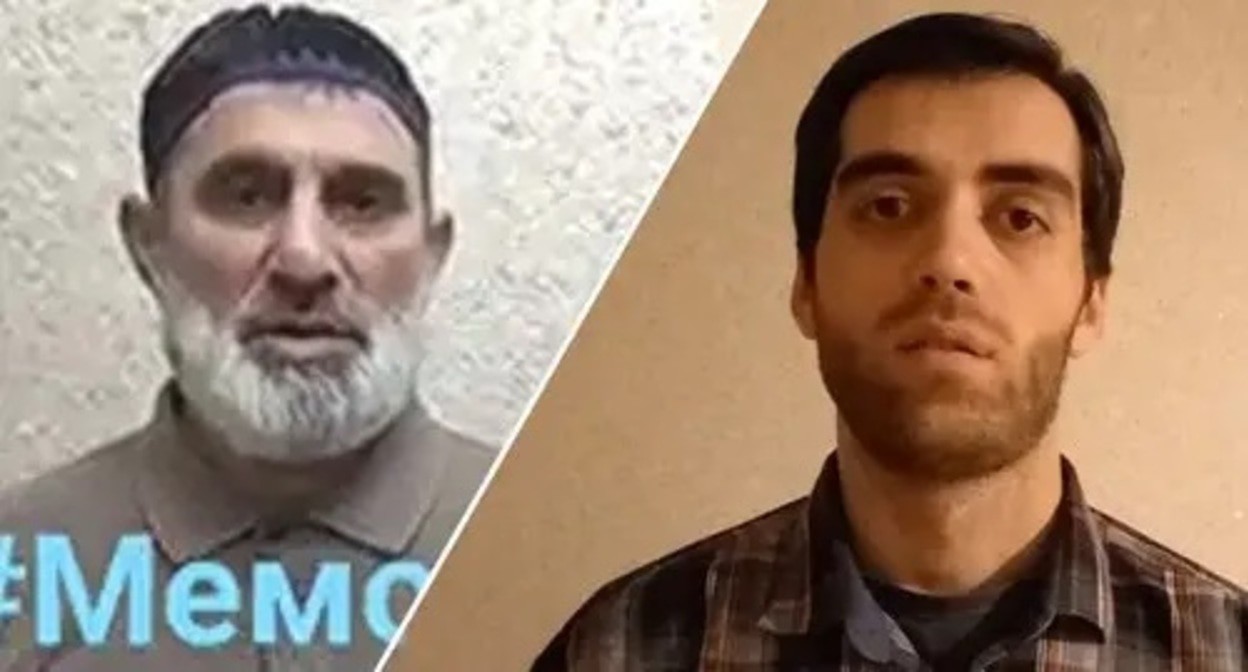 Bagautdin Myakiev and Isropil Nalgiev. Screenshot: https://m.facebook.com/story.php?story_fbid=1089815255117340&id=100022666279505&sfnsn=scwspmo; https://t.me/ingushskoedelo/522/. Collage made by the Caucasian Knot Bagautdin Myakiev and Isropil Nalgiev. Screenshot: https://m.facebook.com/story.php?story_fbid=1089815255117340&id=100022666279505&sfnsn=scwspmo; https://t.me/ingushskoedelo/522/. Collage made by the Caucasian Knot