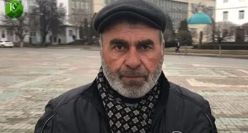 Murtazali Gasanguseinov. Screenshot of the video posted by the Caucasian Knot at: https://www.youtube.com/watch?v=k_MNnpzcd6I Murtazali Gasanguseinov. Screenshot of the video posted by the Caucasian Knot at: https://www.youtube.com/watch?v=k_MNnpzcd6I