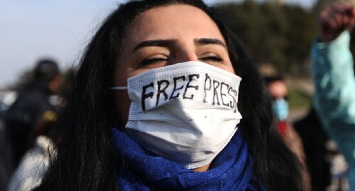 A protest rally in front of the Azerbaijan’s Milli Majlis (parliament) on December 28. Photo by Aziz Karimov for the "Caucasian Knot" A protest rally in front of the Azerbaijan’s Milli Majlis (parliament) on December 28. Photo by Aziz Karimov for the "Caucasian Knot"