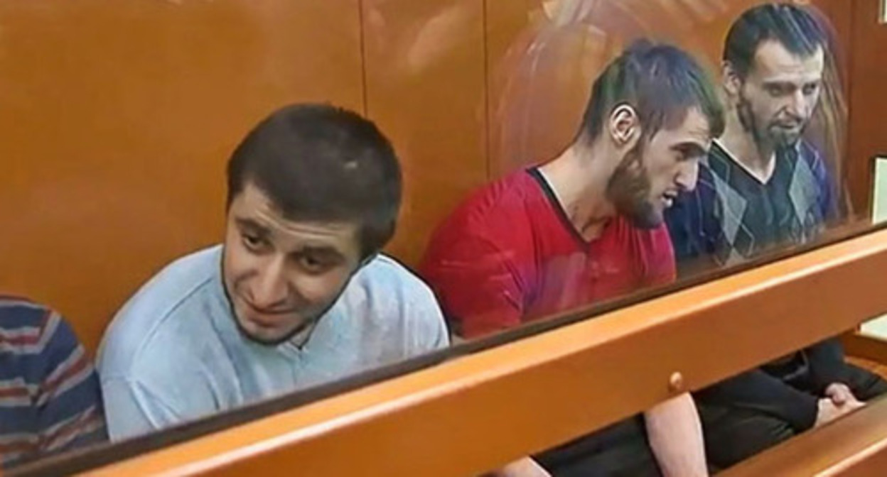 Natives of Dagestan suspected of plotting a terror act in Odintsovo during the Victory Day celebrations in 2014. Photo by the press service of the Human Rights Centre “Memorial” https://memohrc.org Natives of Dagestan suspected of plotting a terror act in Odintsovo during the Victory Day celebrations in 2014. Photo by the press service of the Human Rights Centre “Memorial” https://memohrc.org