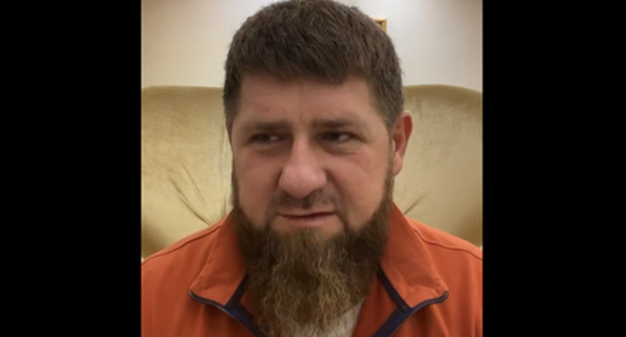 Screenshot of the video with Ramzan Kadyrov on Instagram www.instagram.com/p/CYojgIyoE5J/ Screenshot of the video with Ramzan Kadyrov on Instagram www.instagram.com/p/CYojgIyoE5J/