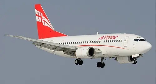 Airplane of the Georgian airlines. Photo: Konstantin Nikiforov https://ru.wikipedia.org Airplane of the Georgian airlines. Photo: Konstantin Nikiforov https://ru.wikipedia.org