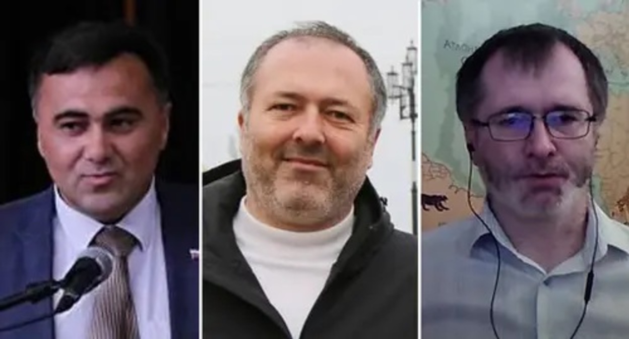 Ruslan Gereev, Albert Esedov, Magomed Magomedov. Photo: personal Facebook page / Ruslan Gereev; official page of Albert Esedov http://esedov.ru/?p=13861, screenshot: https://www.youtube.com/watch?v=tXFRIKWTuPs Ruslan Gereev, Albert Esedov, Magomed Magomedov. Photo: personal Facebook page / Ruslan Gereev; official page of Albert Esedov http://esedov.ru/?p=13861, screenshot: https://www.youtube.com/watch?v=tXFRIKWTuPs