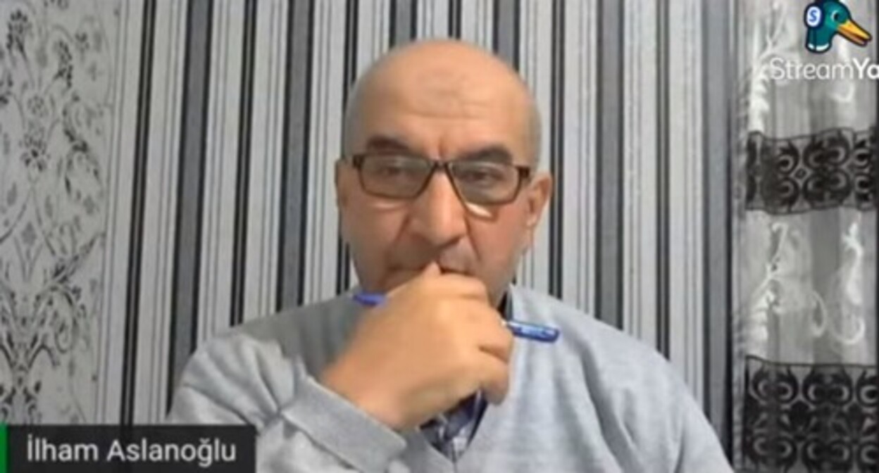 Ilham Aslanoglu (Takhmazov). Screenshot of the video published on the simasiz tv YouTube channel https://www.youtube.com/watch?v=dX1iPd0wyQo Ilham Aslanoglu (Takhmazov). Screenshot of the video published on the simasiz tv YouTube channel https://www.youtube.com/watch?v=dX1iPd0wyQo