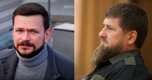 Ilya Yashin (left) and Ramzan Kadyrov. Collage made by the Caucasian Knot; Photo: Grozny Inform, https://www.youtube.com/watch?v=lEb2QlJVkYk Ilya Yashin (left) and Ramzan Kadyrov. Collage made by the Caucasian Knot; Photo: Grozny Inform, https://www.youtube.com/watch?v=lEb2QlJVkYk