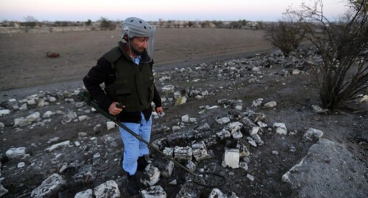 The demining works were carried out in the Agdam District. Photo by Aziz Karimov for the "Caucasian Knot" The demining works were carried out in the Agdam District. Photo by Aziz Karimov for the "Caucasian Knot"