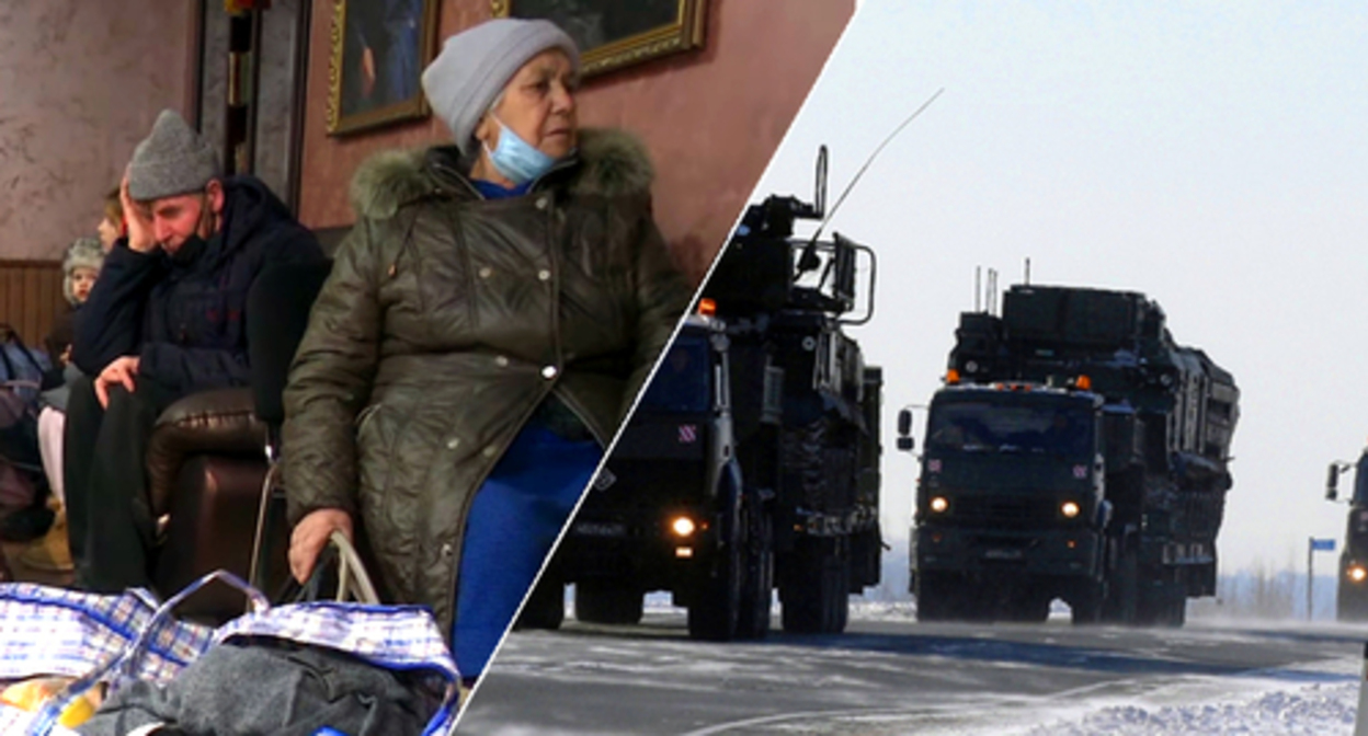 Residents of Donbass in the Rostov Region. Military vehicles. Photos: screenshot of the video by the Rostov Channel One https://www.youtube.com/watch?v=74VVHsibuLA ; press service of the Russian Ministry of Internal Affairs Residents of Donbass in the Rostov Region. Military vehicles. Photos: screenshot of the video by the Rostov Channel One https://www.youtube.com/watch?v=74VVHsibuLA ; press service of the Russian Ministry of Internal Affairs