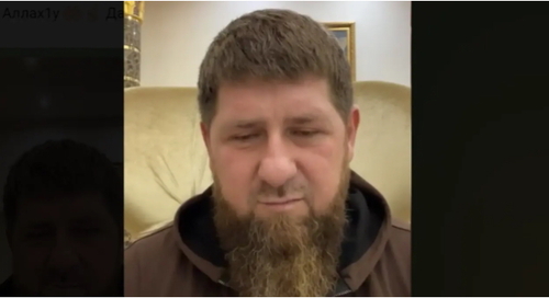 Screenshot of video posted on Kadyrov’s Telegram Channel on February 26, 2022, https://web.telegram.org/z/#-11411719420220 Screenshot of video posted on Kadyrov’s Telegram Channel on February 26, 2022, https://web.telegram.org/z/#-11411719420220