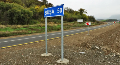 The road in the Fizuli District, opened on November 9, 2021. Photo: official website of President of Azerbaijan Republic https://azertag.az/ru/xeber/Prezident_Ilham_Aliev_i_pervaya_ledi_Mehriban_Alieva_prinyali_uchastie_v_otkrytii_Dorogi_Pobedy-1920342 The road in the Fizuli District, opened on November 9, 2021. Photo: official website of President of Azerbaijan Republic https://azertag.az/ru/xeber/Prezident_Ilham_Aliev_i_pervaya_ledi_Mehriban_Alieva_prinyali_uchastie_v_otkrytii_Dorogi_Pobedy-1920342