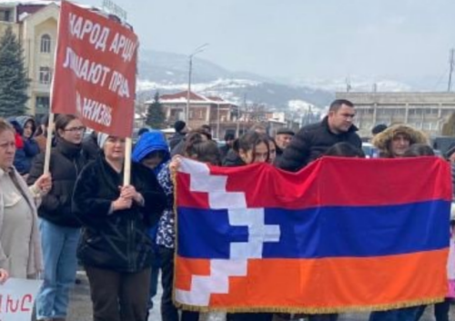 Participants in the action held in Stepanakert on March 26, 2022. Photo: Armenpress, https://t.me/armenpress/58573 Participants in the action held in Stepanakert on March 26, 2022. Photo: Armenpress, https://t.me/armenpress/58573